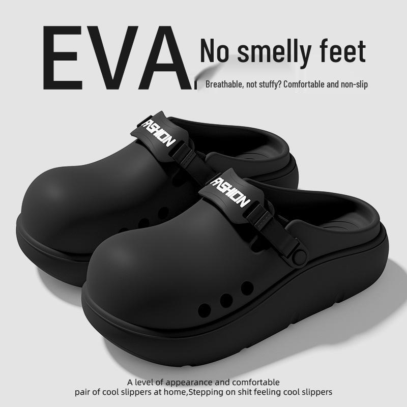 

Women s Retro Style Height-Increasing Perforated Sandals, Non-Slip Slides for Summer Outdoor Comfort with Thick Sole 36-37