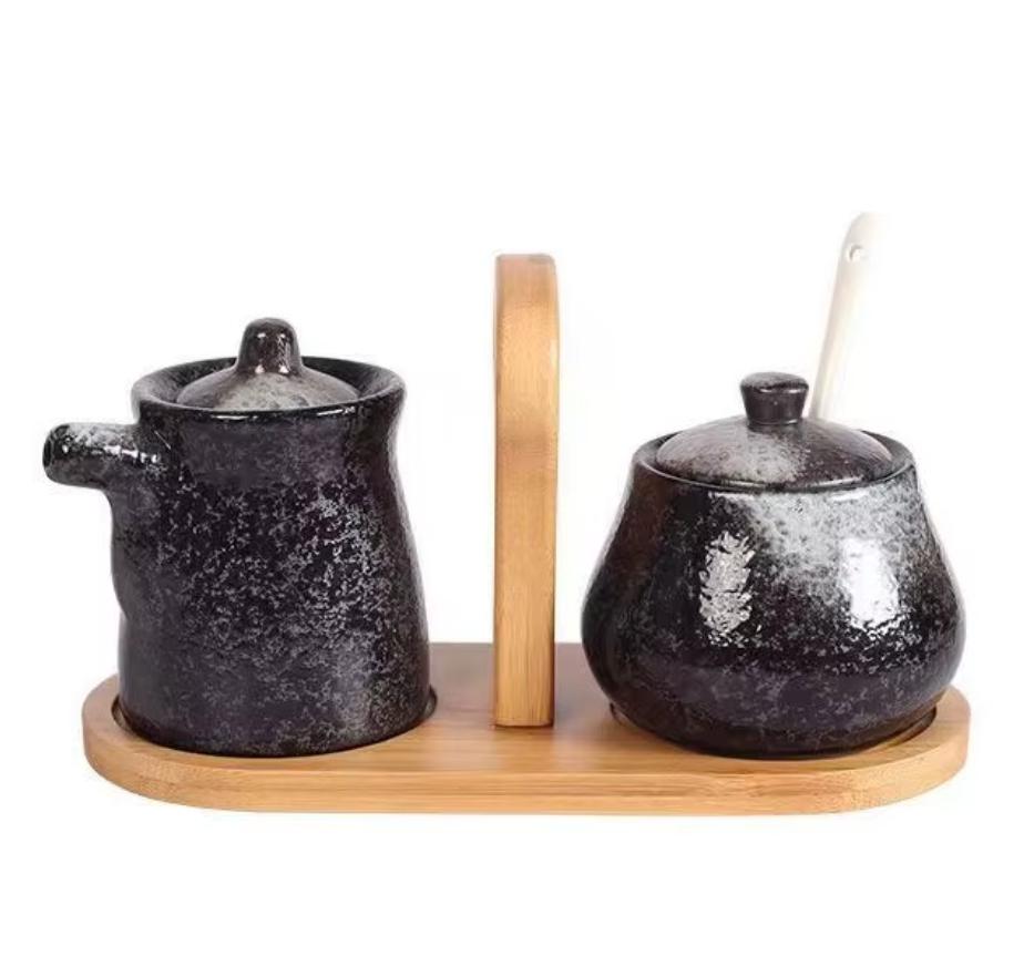 

Японский керамический дозатор соевого соуса и масла – бутылка для уксуса в стиле ретро для кухонных приправ и инструментов для приготовления пищи B