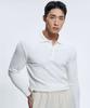 Toleonseu Work Muscle Fit Collared Long Sleeve - White