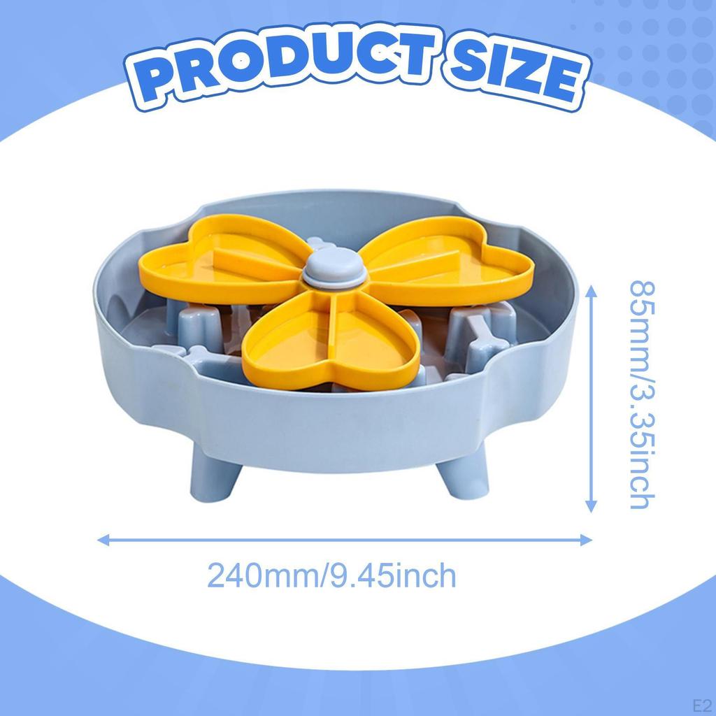 Slow Feeder Dog Bowl Elevated Cat Down Eating Enrichment Toy Puzzle Feeding Dish