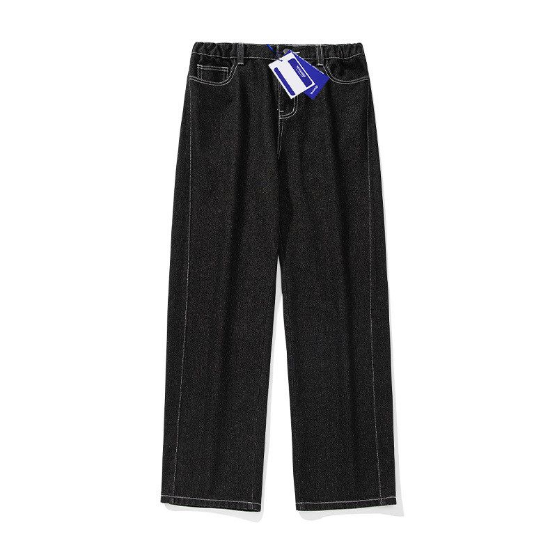 Wassup Heavy Weight Washed Straight-leg Loose Profile Denim Pants Men's Minimalist Retro Wide Leg Trendy Casual Pants