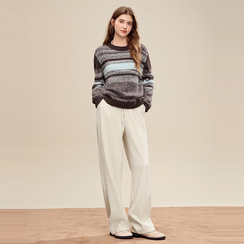 Betu Women's Striped Relaxed Fit Sweater