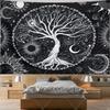 Tarot Altat Cloth Tree Of Life Tapestry Bohemian Divination Celtic Star Witchcraft Tapestrys Aesthetic Home Decor Moon Phases