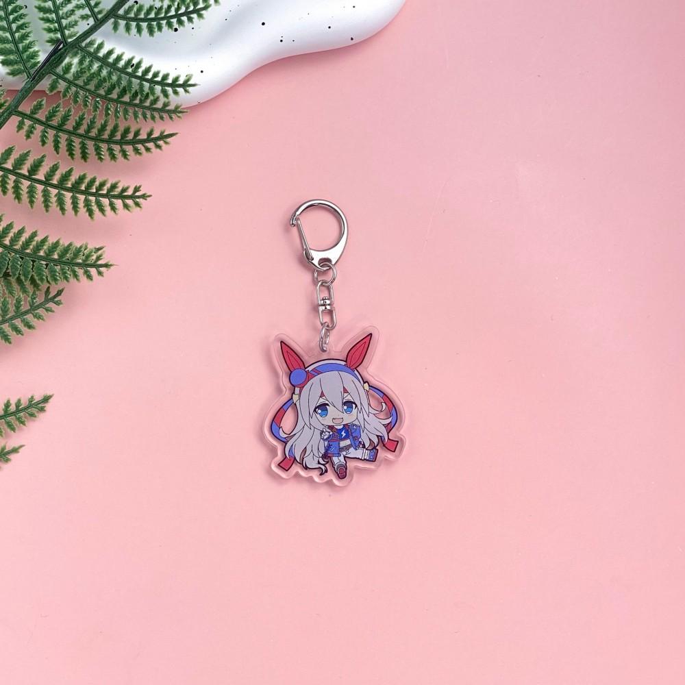 1/15 Stück Anime Figuren Pretty Derby Acryl Schlüsselanhänger Niedlicher Rucksack Anhänger Lustige Tasche Charms Zubehör Dekoration Feiertagsgeschenke