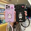 3D cartoon for Samsung S25 mobile phone case A27 little witch Kulomie xcover5 ring hand rope soft