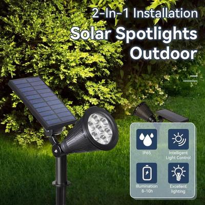 Unique Design 18 Led Spot Light Waterproof Garden Led Solar Stake Spotlight For Pathway Landscape Lawn Outdoor Decor