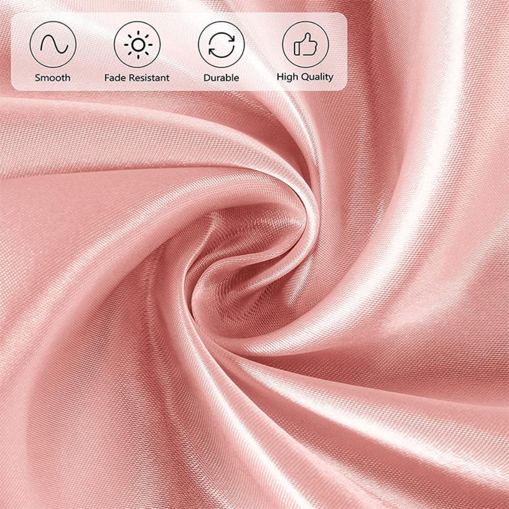 Smooth Round Satin Tablecloth Imitation Silk Table Decoration Luxurious Table Cover  Wedding