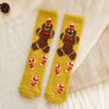 5/10 Pairs Comfortable Casual Autumn Winter Thickened Christmas Socks for Women Home Warm Coral Fleece Socks Cute Cartoon Straight Leg Floor Socks