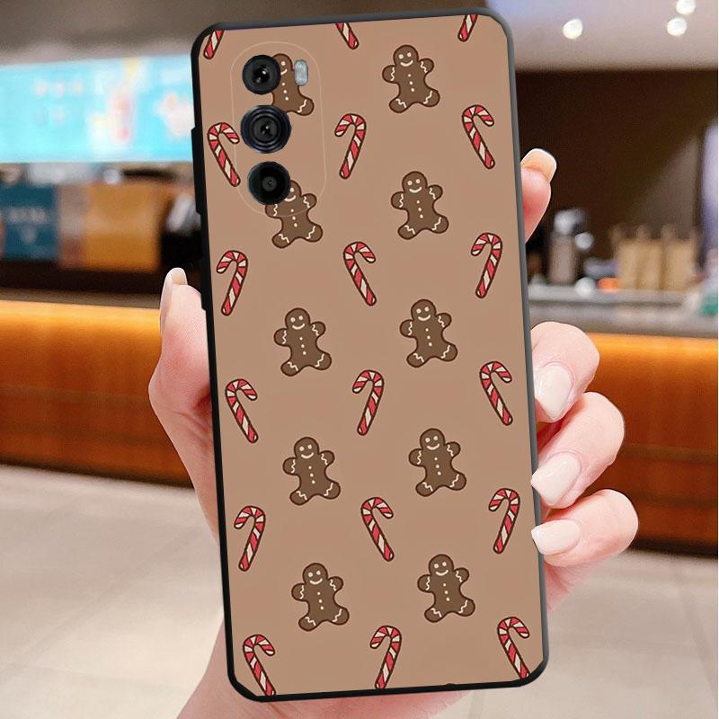 Christmas Aesthetic Cartoon Phone Case For Motorola Edge 50 40 Pro 60 50 40 30 Ultra Neo Fusion Moto G Play G Stylus G Power G
