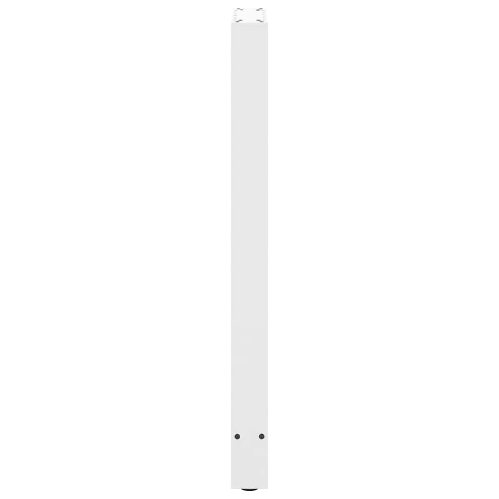 Vidaxl Nogi Do Stolika Kawowego, Białe, 2 Szt., 50X(100-101) Cm, Stal
