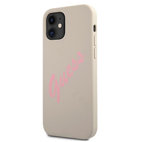 Guess Guhcp12Slsvsgp Iphone 12 Mini5,4 Szaro Różowy/Grey Pink Hardcase Silicone Vintage