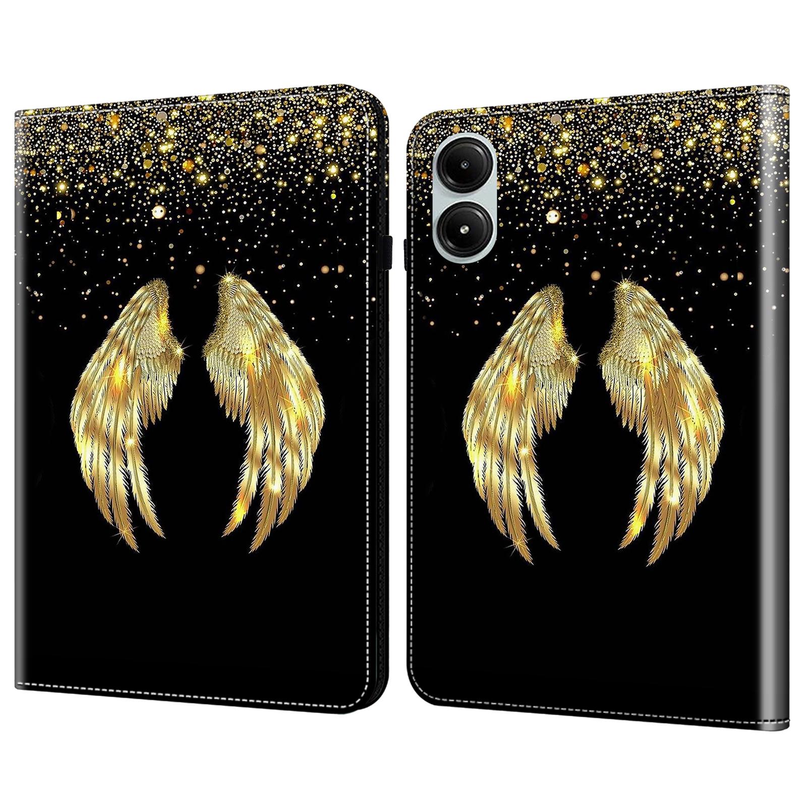 

Для Xiaomi Redmi Pad Pro Чехол Книжка Подставка Кожаный Чехол для Планшета С Принтом Gold Wings