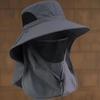 Unisex Windproof Sun Protection Detachable Work Hat