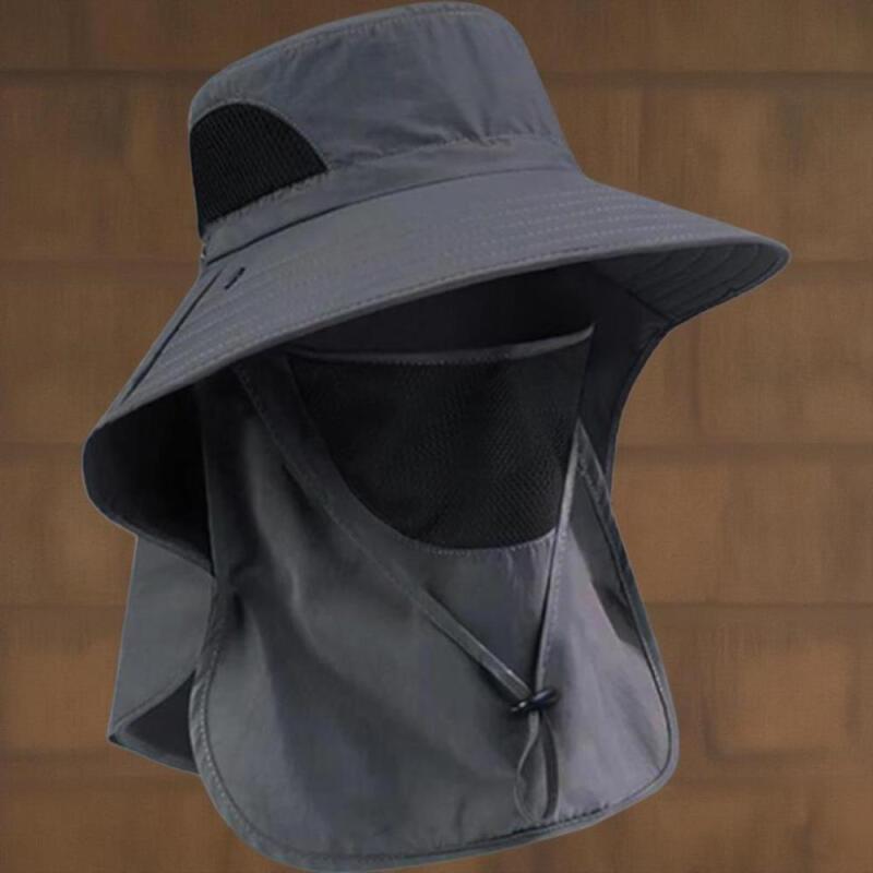 Unisex Windproof Sun Protection Detachable Work Hat