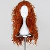 Brave Merida Cosplay Wig Long Orange Curly Role Play Wig Halloween Synthetic Hair Perucas Wigs