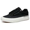 New Anta Ao Li Low Top Skateboard Shoes Women's Black Leather Suede 122218011-1