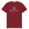 Aquascutum Mens Bordeaux Big Logo T-Shirt