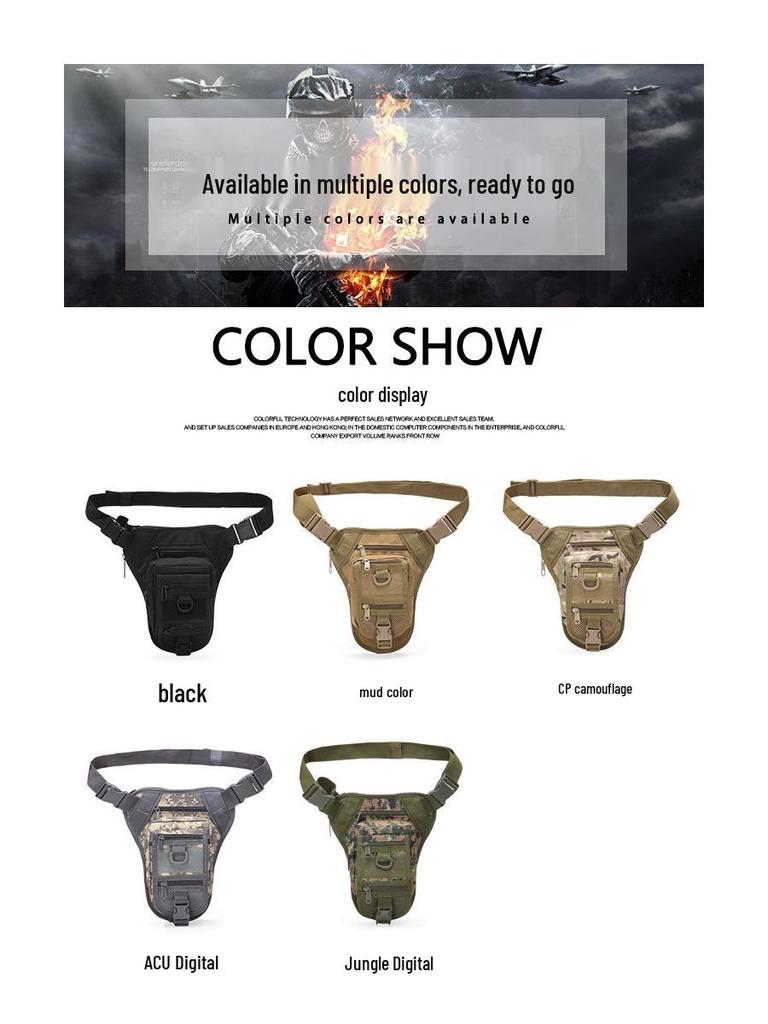 Waterproof Camouflage Tactical Leg & Waist Pack for Men and Women - Outdoor Sports & Mountaineering Bag