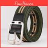 Versatile And Canvas Woven Mens Leather Belt Durable Stylish Casual Waist Accessory For Jeans And Workwear