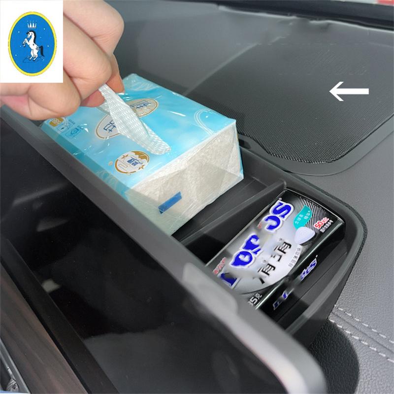 Auto Interior Dashboard Storage Box Center Console Organiser Decor Accessories For BMW X3 G01 2018 -  / X4 G02  -