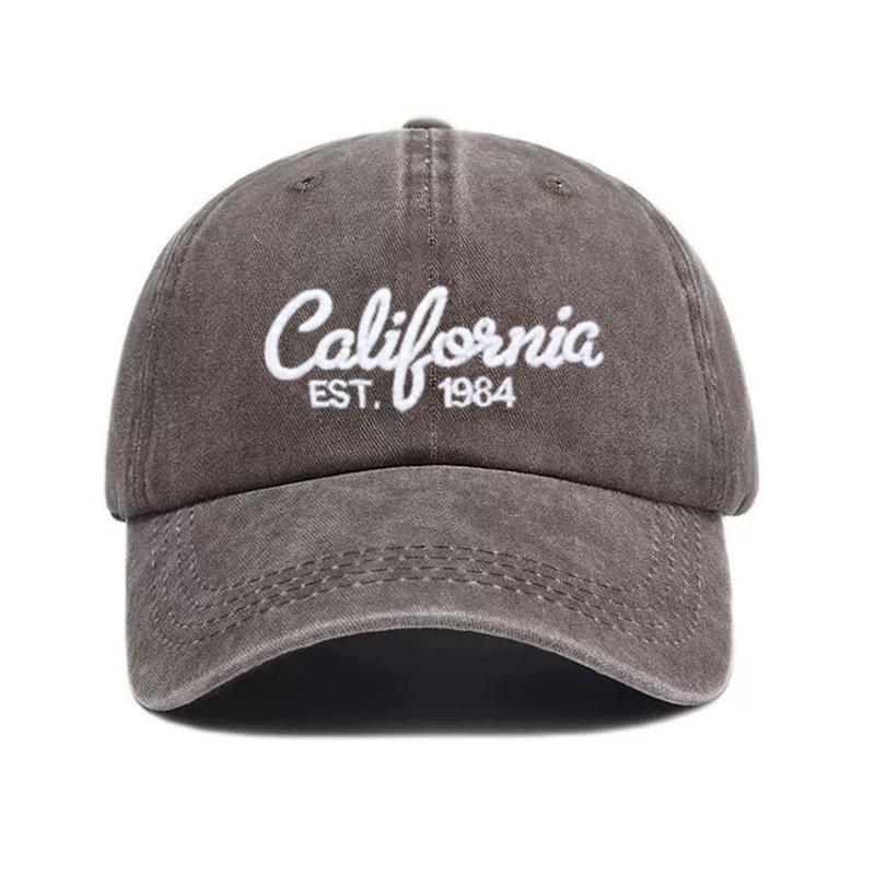 California Embroidered For Men And Women Vintage Washed Snapback Hat Casual Dad Hat For For Men And Women Fashion Street Stylewear Cotton Baseball