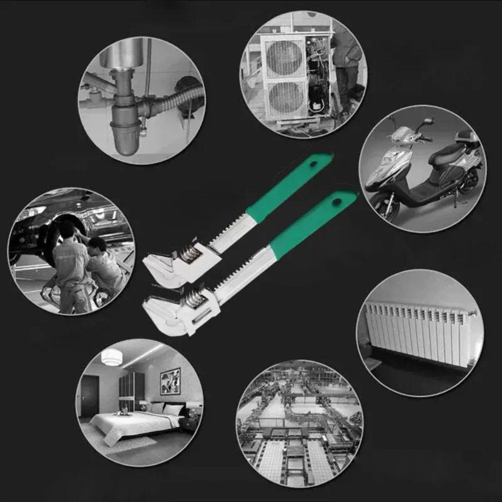 Adjustable Right-angle Wrench Flexible Ratchet Torque Pipe Spanner  Plumbing Repair Hand Tools