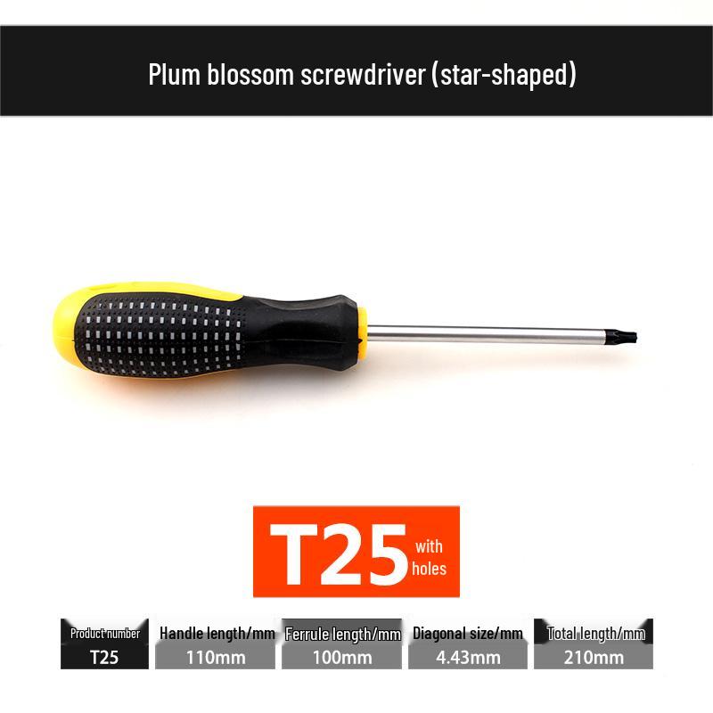 Star-Shaped Plum Blossom Hex Screwdriver Set with Hollow T6-T30