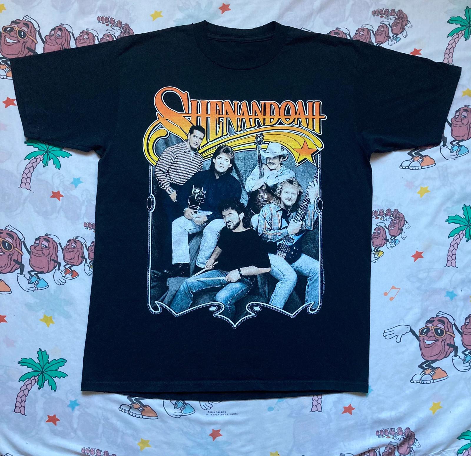 Vtg Shenandoah Under The Kudzu Tour Cotton Black Full Size Shirt XXL