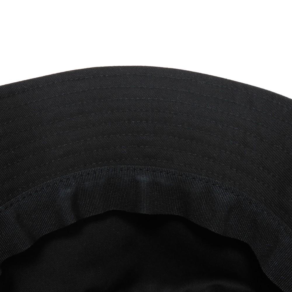 Used 10431 Logo Bucket Hat 2AU5B968P.38UB 7919 M 22.8" Gabardine White New Logo Cotton Black Unisex from Japan AUTHENTIC