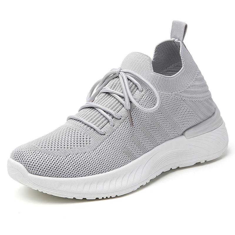 Breathable Mesh Women Running Shoes Lightweight Casual Sports Shoes Knitted Flats Walking Socks Shoes