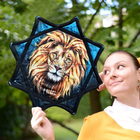 Flowstar Octagonal Scarf Juggling Toy for Beginners Double-Sided Print Cloth Fun Skill