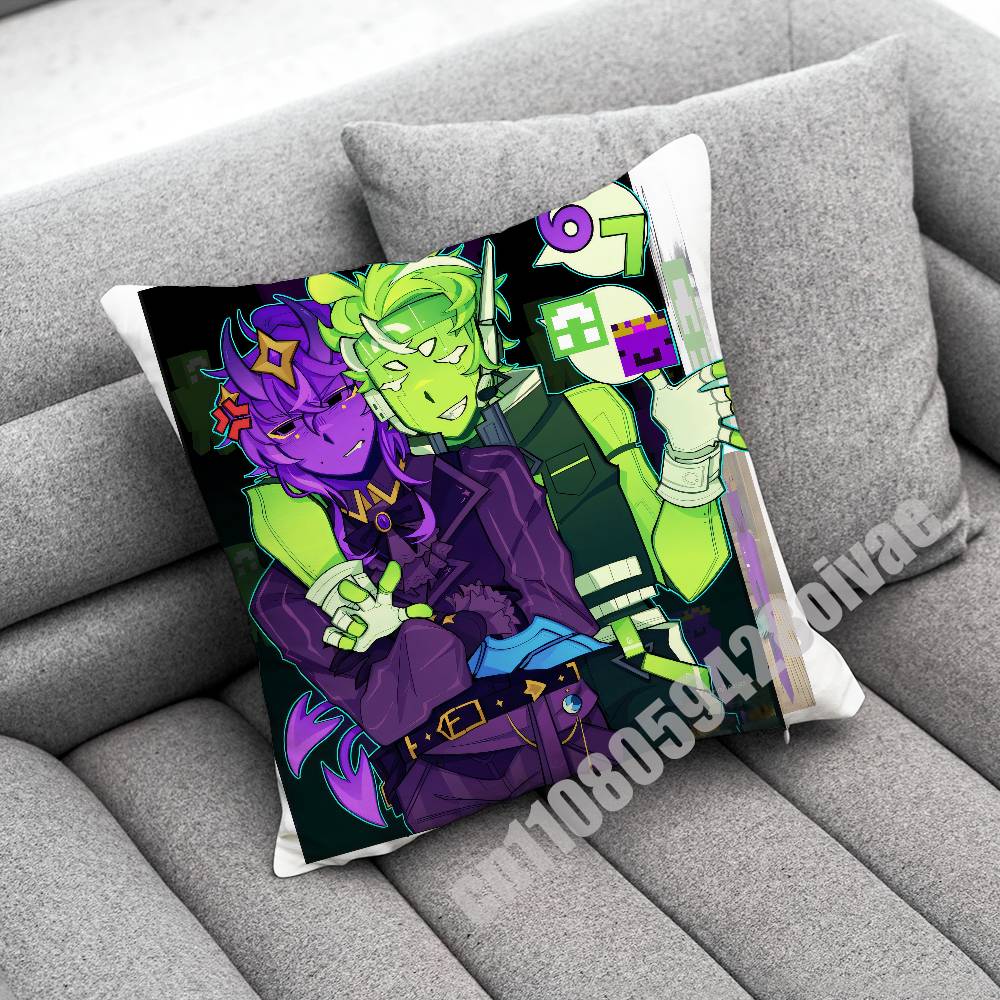 For Wemmbu Eggchan Tax Duo Throw Pillow Case Decoration 30Cm 45X45Cm Square Car Pillowcase Case