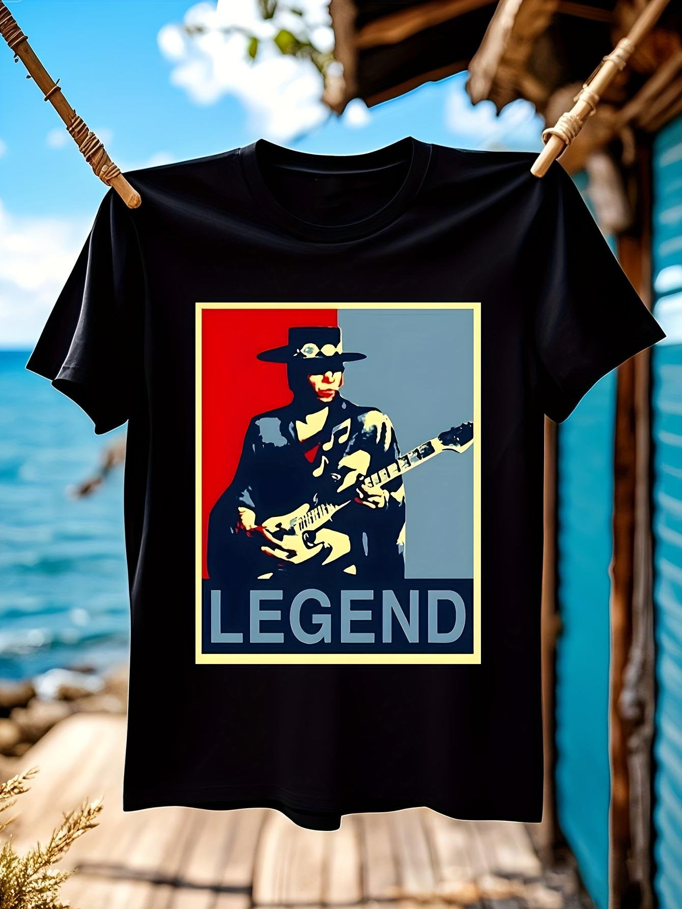 Stevie Ray Vaughan Legend Graphic Tshirt Graphic Tshirt f... XXXXL