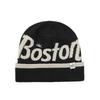Fashion knitted hats men's and women's autumn and winter warm ear protection letter cold hat outdoor versatile big head circumference wool hat