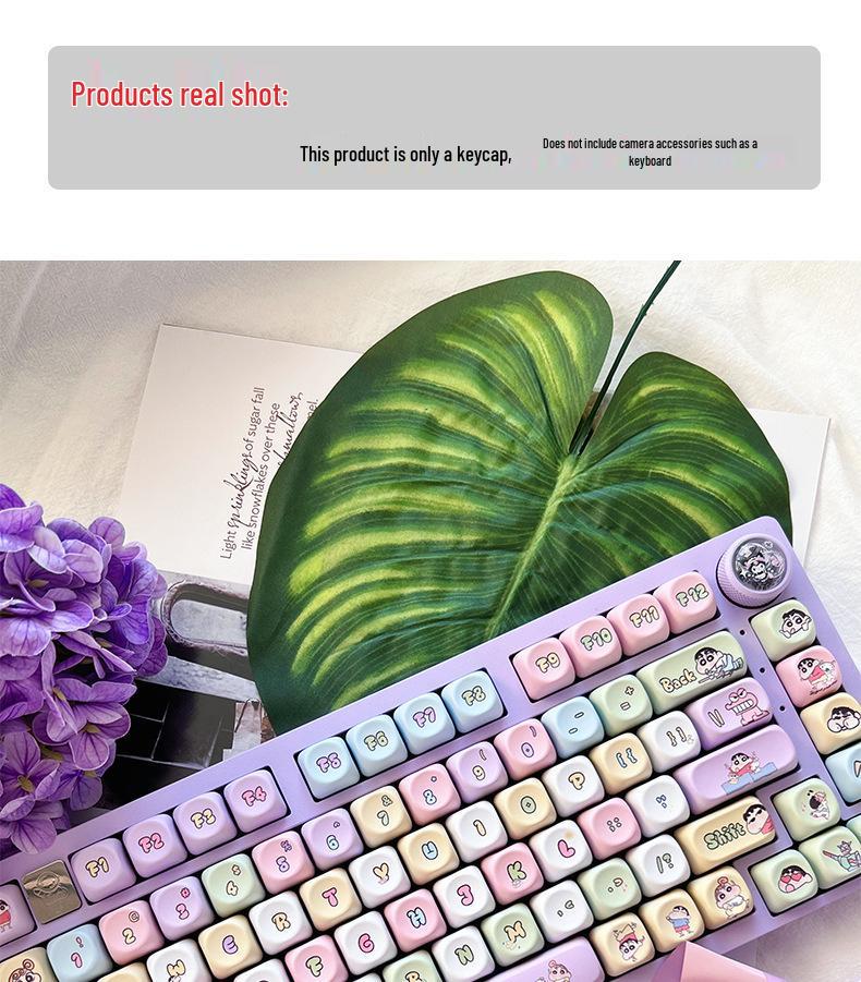 Crayon Shin-chan Cute Pink Custom PBT Keycap for Mechanical Keyboards
