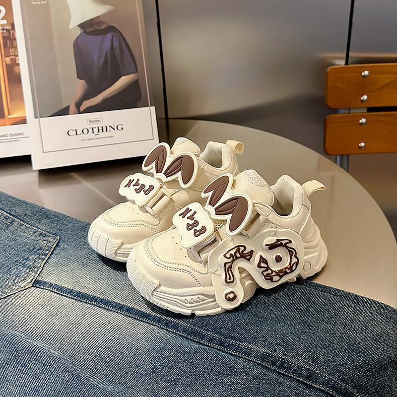 Весна и осень Новая детская обувь для девочек Спортивная обувь с заячьими ушками — фото 17