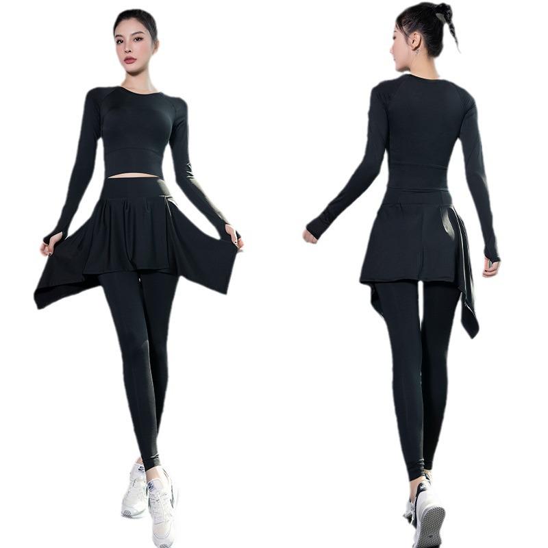 Women's High Waist Quick-Dry Sports Skort Set