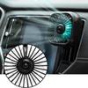 1 Piece 3 Speed Car Air Outlet Fan Usb Cooling Fan With Color Changing Light Car Rear Seat Heat Dissipation Car Accessories