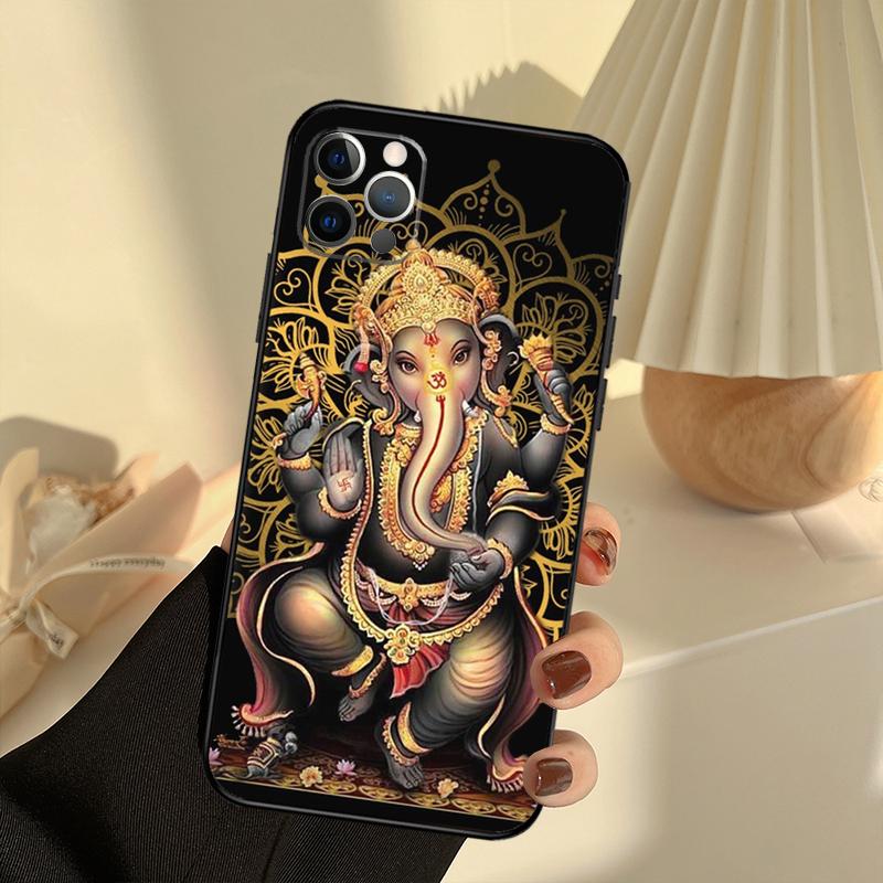 Ganesha The Hindu Phone Case For iPhone 15 14 13 12 11 16 17 Pro Max 13 Mini 15 16 Plus 16e 17 Air Cover Funda