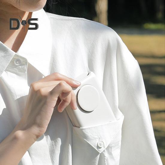 Tragbarer Ventilator für den Außenbereich, starker Luftstrom, drei einstellbare Geschwindigkeiten, geräuscharmer Betrieb, wiederaufladbarer Kühlventilator für den Reisegebrauch