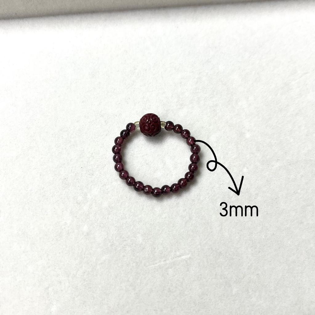Versatile Women's Elastic Cord Beaded Finger Ring Accessory