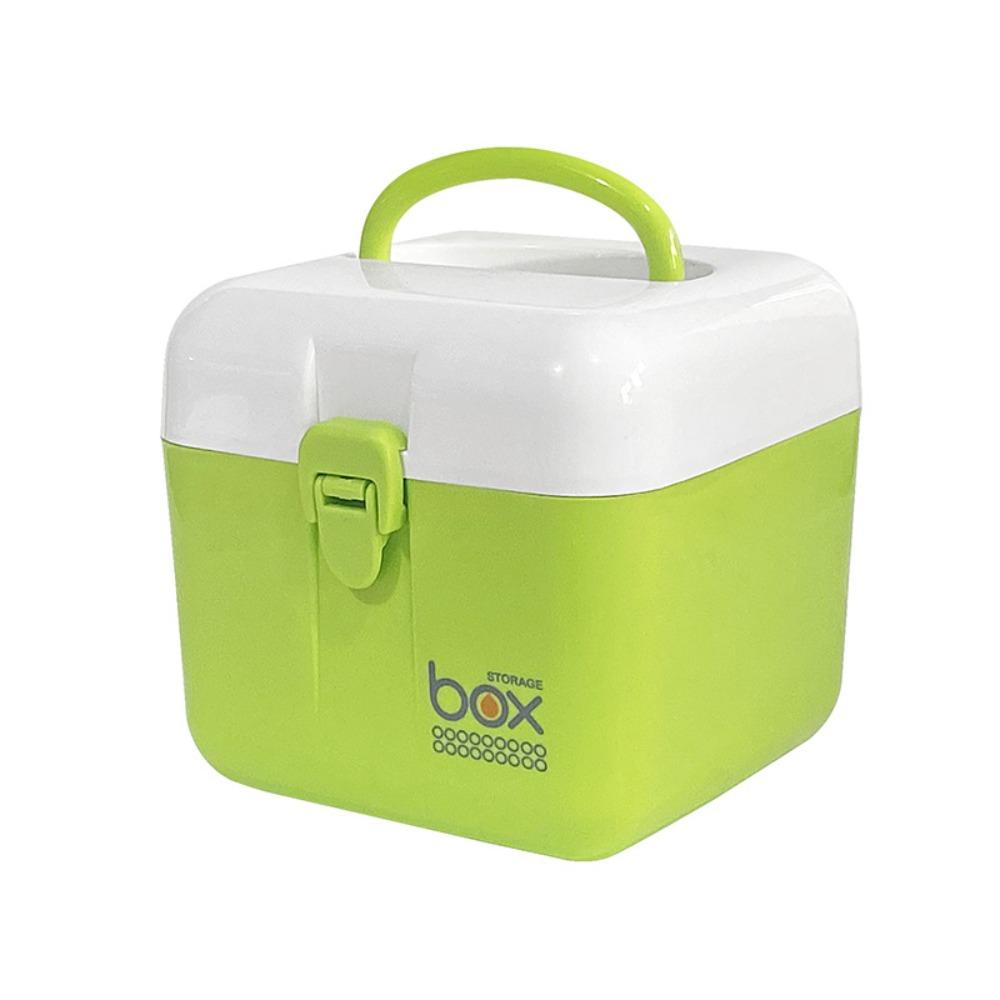 Handheld First Aid Kit Plastic Desktop Storage Box Moisture-proof Mini Medicine Box  Candy