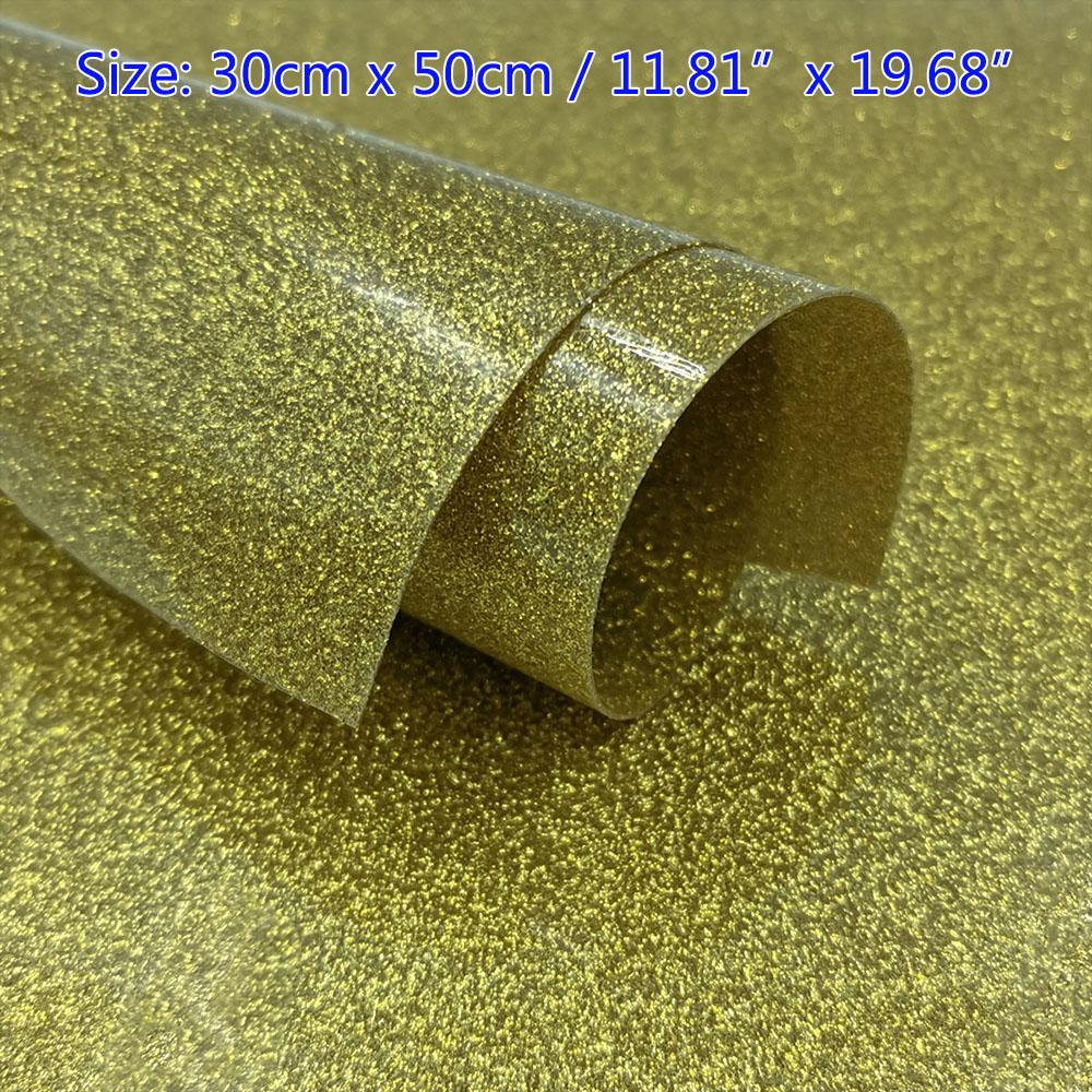 Sheet Glitter Shiny Heat Transfer Vinyl Iron-on Heat Press HTV T-shirt Textiles Cricut Iridescent Craft Cutter Film Sparkle