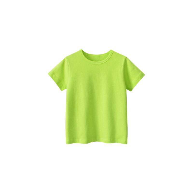 27Kids Children's Clothing Kids Short Sleeve T-shirt Clothes Summer Boys' round Neck Half Sleeve Tops Baby Boys' Pure Cotton Base