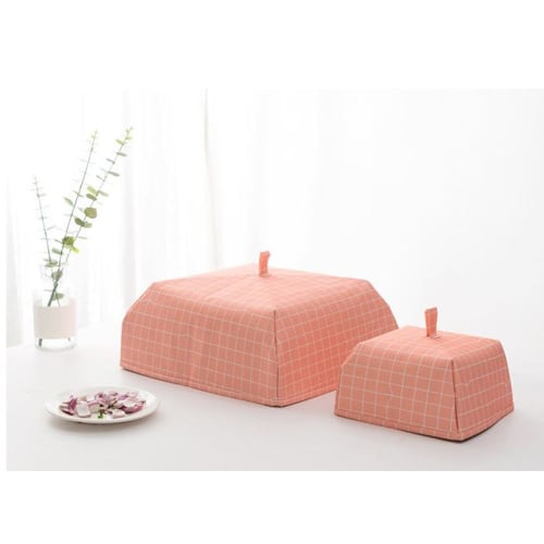 HJ Foldable Table Cover, Insulated Food Cover, Easy Storage, Pot Cover, Cookware (37*37*15cm, White Circle)