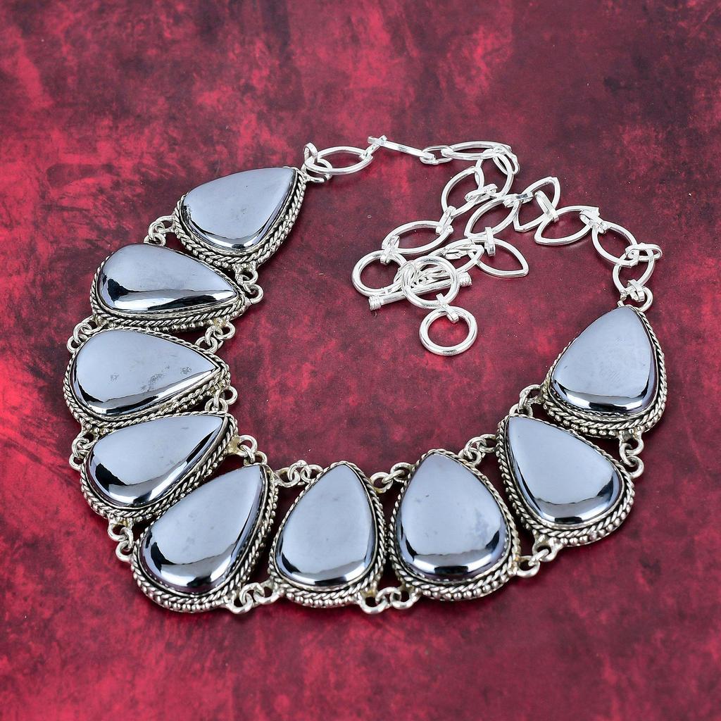 Colier cu pietre prețioase shungite, argint solid 925, bijuterii de designer lucrate manual, colier cu lanț reglabil cadou pentru femei