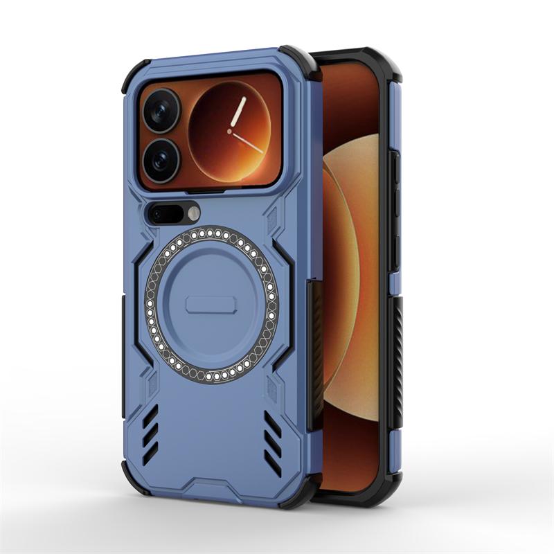 For Xiaomi 17 Pro Case Xiaomi 17 Pro Max Anti-knock Armor Magnetic Adsorption Wireless Charge Back Cover For Xiaomi 17 Pro Case