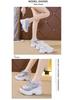 Women's Sporty Wedge Heel Peep-Toe Sandals - Thick-Soled, Breathable Mesh, Height-Enhancing, Plus Size Casual Footwear
