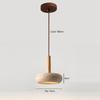 Japanese-Style Yellow Travertine Lamp Wabi-Sabi Retro Pendant Light Middle for Dining Room Bedside Decorative Chandelier