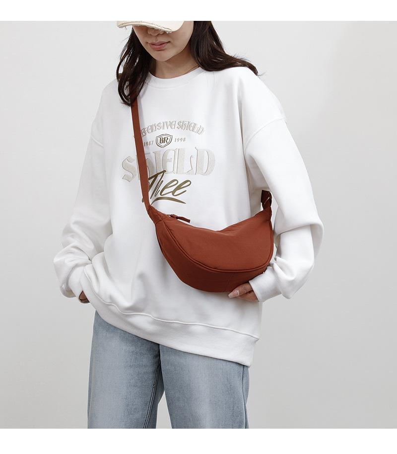 Borsa a Tracolla Piccola da Donna Versatile in Nylon - Borsa a Spalla Messenger Casual alla Moda a Forma di Raviolo